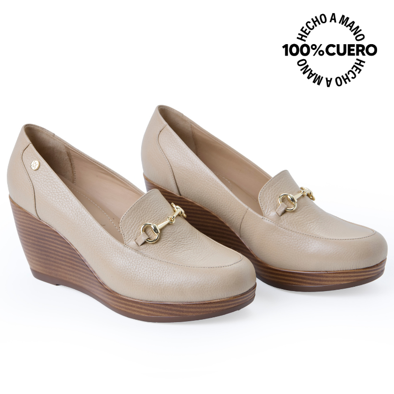 ZAPATO MOCASÍN CASUAL LINDA-2520 PELE VIALE CUERO - 4