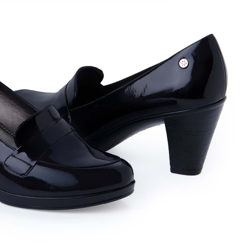 ZAPATO MOCASÍN CASUAL INFORMAL DAYA-2517 NEGRO VIALE CUERO - 2