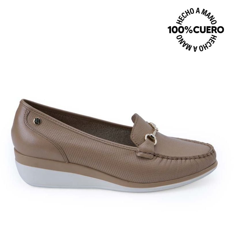 ZAPATO MOCASÍN CASUAL INFORMAL DENI-2516 NOMAC VIALE CUERO - 1