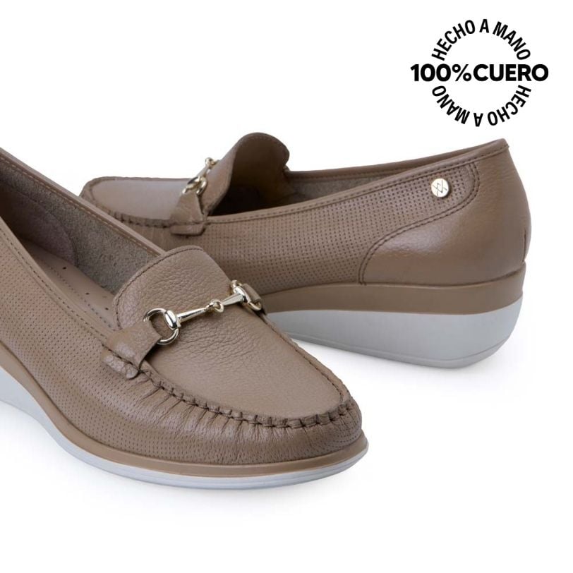 ZAPATO MOCASÍN CASUAL INFORMAL DENI-2516 NOMAC VIALE CUERO - 2