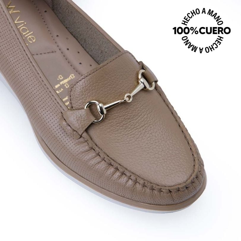 ZAPATO MOCASÍN CASUAL INFORMAL DENI-2516 NOMAC VIALE CUERO - 3