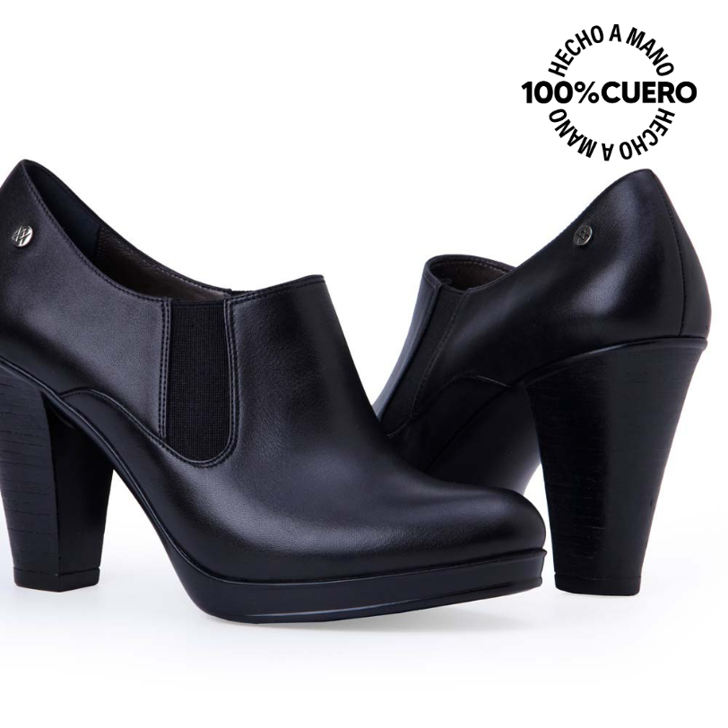 TOBILLERA JODHPUR CASUAL FORMAL DAYA-2510 NEGRO VIALE CUERO - 2