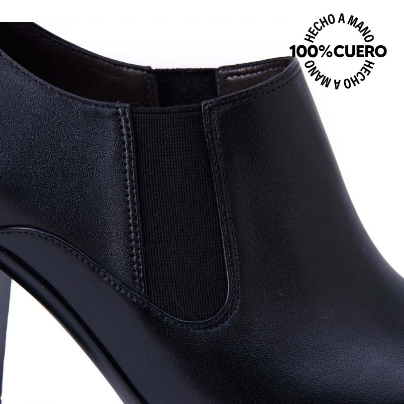 TOBILLERA JODHPUR CASUAL FORMAL DAYA-2510 NEGRO VIALE CUERO - 3