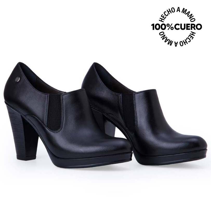TOBILLERA JODHPUR CASUAL FORMAL DAYA-2510 NEGRO VIALE CUERO - 4
