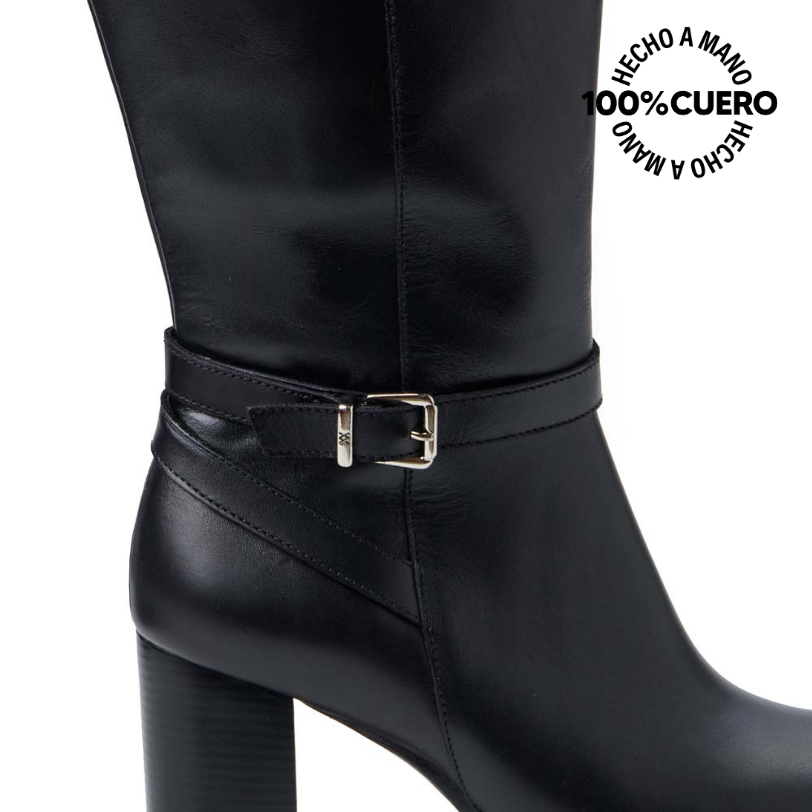 BOTA ALTA JODHPUR CASUAL FER-2531 NEGRO VIALE CUERO - 3