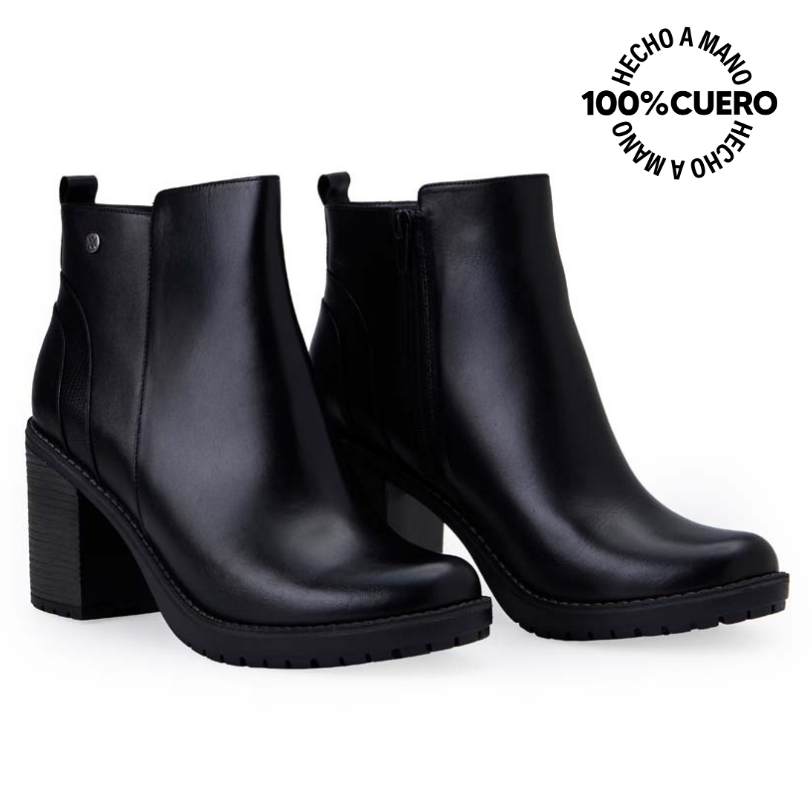 BOTÍN CASUAL LINDA-2513 NEGRO VIALE CUERO - 4