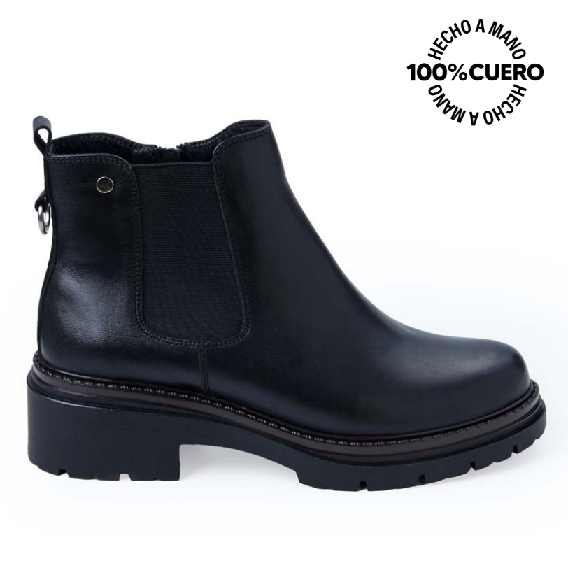 BOTÍN CHELSEA CASUAL FER-2540 NEGRO VIALE CUERO - 1