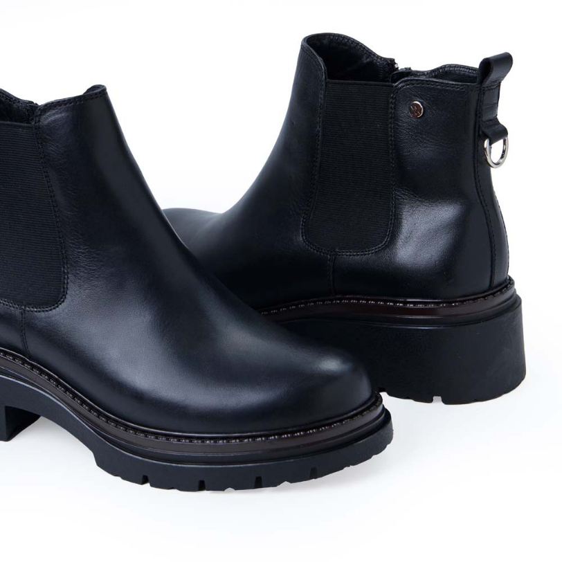 BOTÍN CHELSEA CASUAL FER-2540 NEGRO VIALE CUERO - 2
