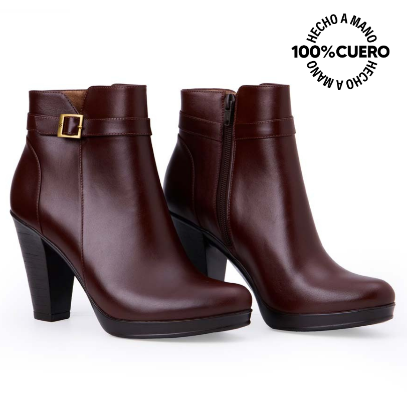BOTÍN JODHPUR CASUAL DAYA-2511 CAFÉ VIALE CUERO - 5