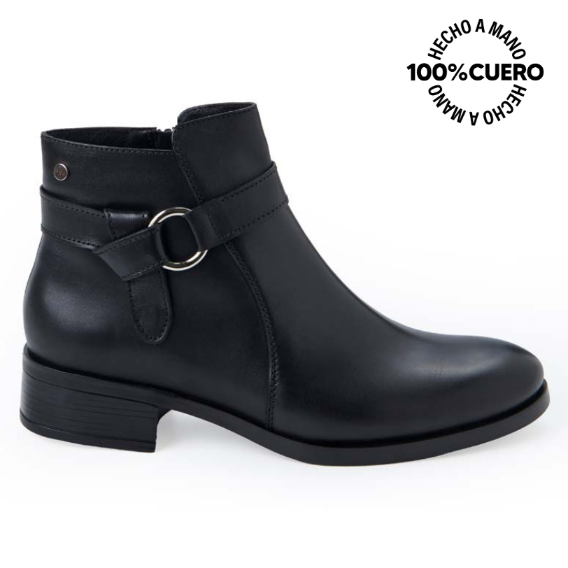 BOTÍN JODHPUR CASUAL FER-2537 NEGRO VIALE CUERO - 1