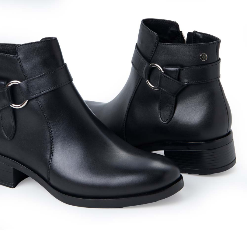 BOTÍN JODHPUR CASUAL FER-2537 NEGRO VIALE CUERO - 2