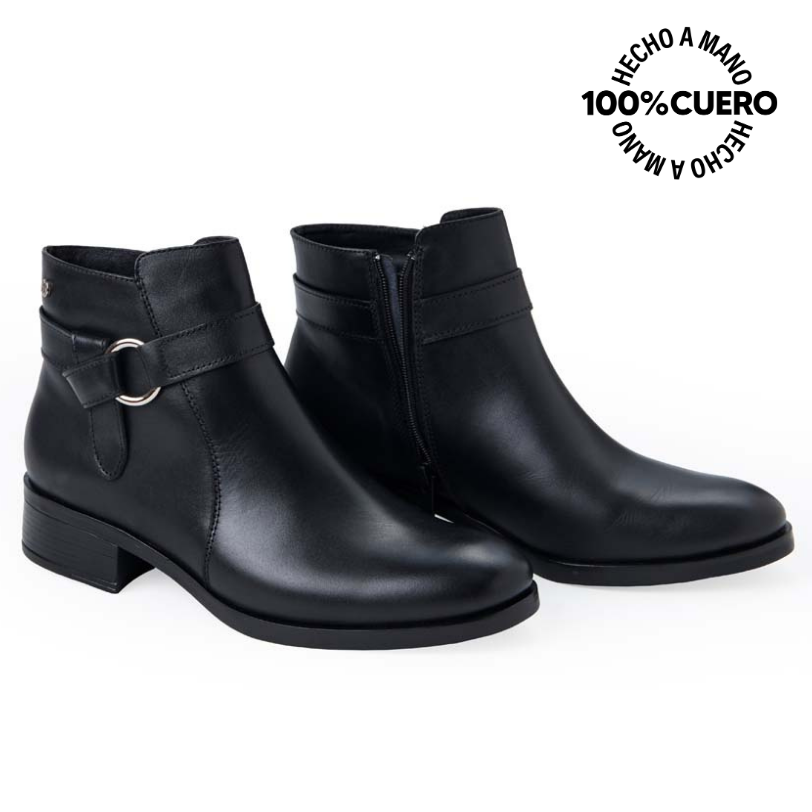 BOTÍN JODHPUR CASUAL FER-2537 NEGRO VIALE CUERO - 4