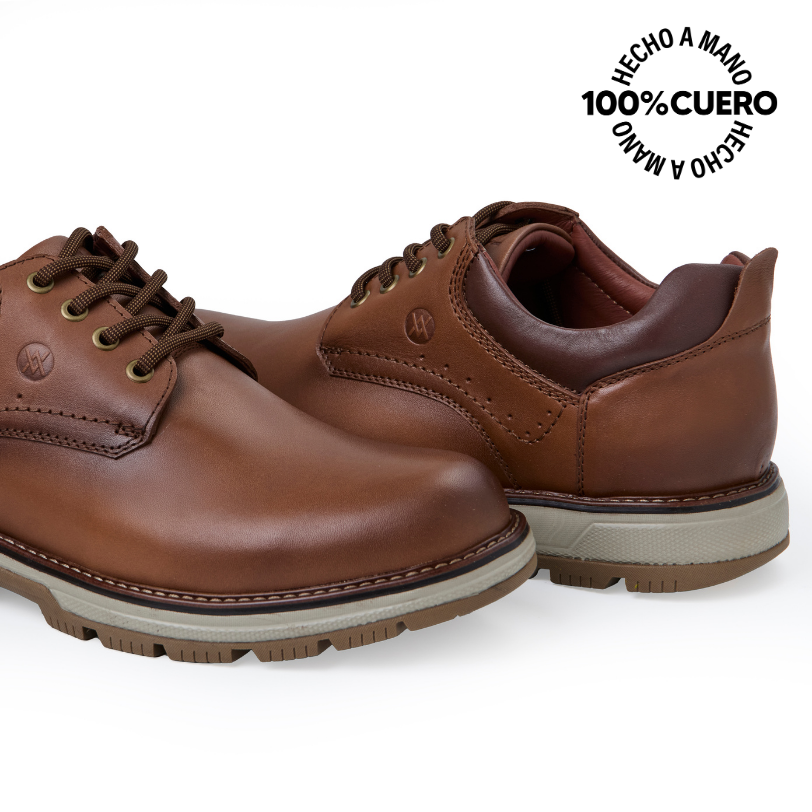 ZAPATO DERBY CASUAL JOSE-2536 TOFFE VIALE HOMME CUERO - 2