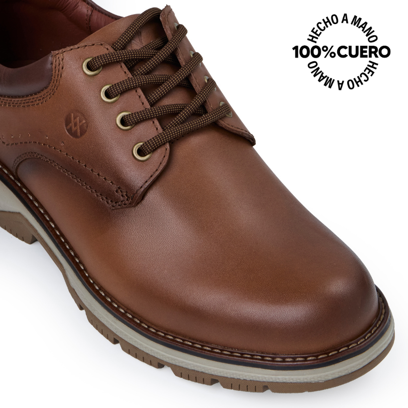 ZAPATO DERBY CASUAL JOSE-2536 TOFFE VIALE HOMME CUERO - 3
