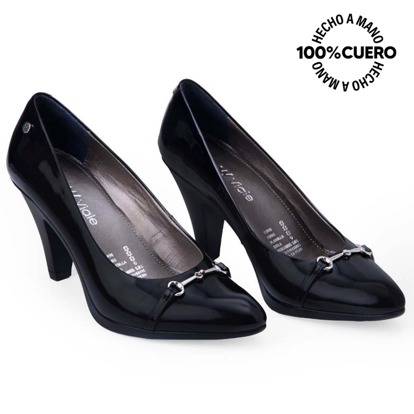 ZAPATO REINA VESTIR ALE-2531 NEGRO VIALE CUERO - 4