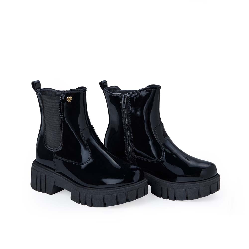 BOTÍN CASUAL LIA-2538 NEGRO PIAZZA KIDS - 3