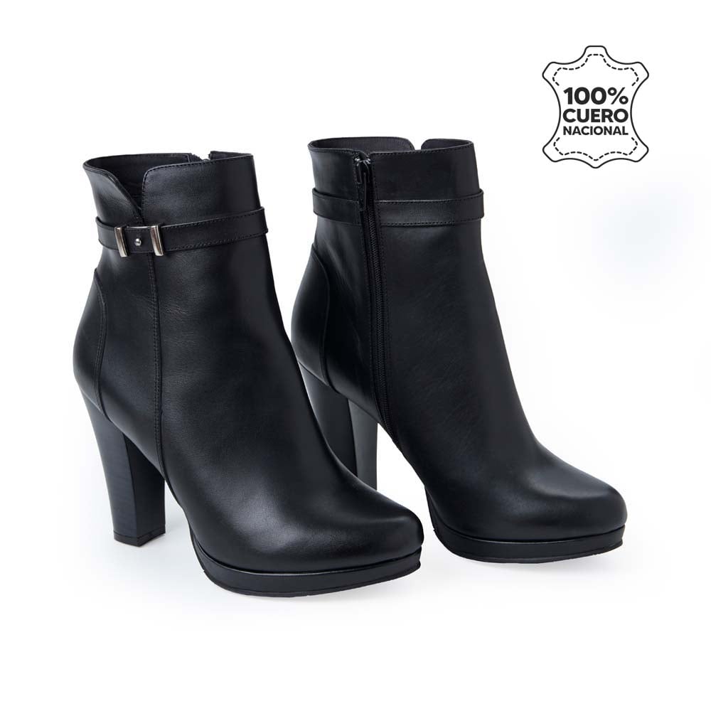 BOTÍN JODHPUR CASUAL RUT-2506 NEGRO VIALE CUERO - 2