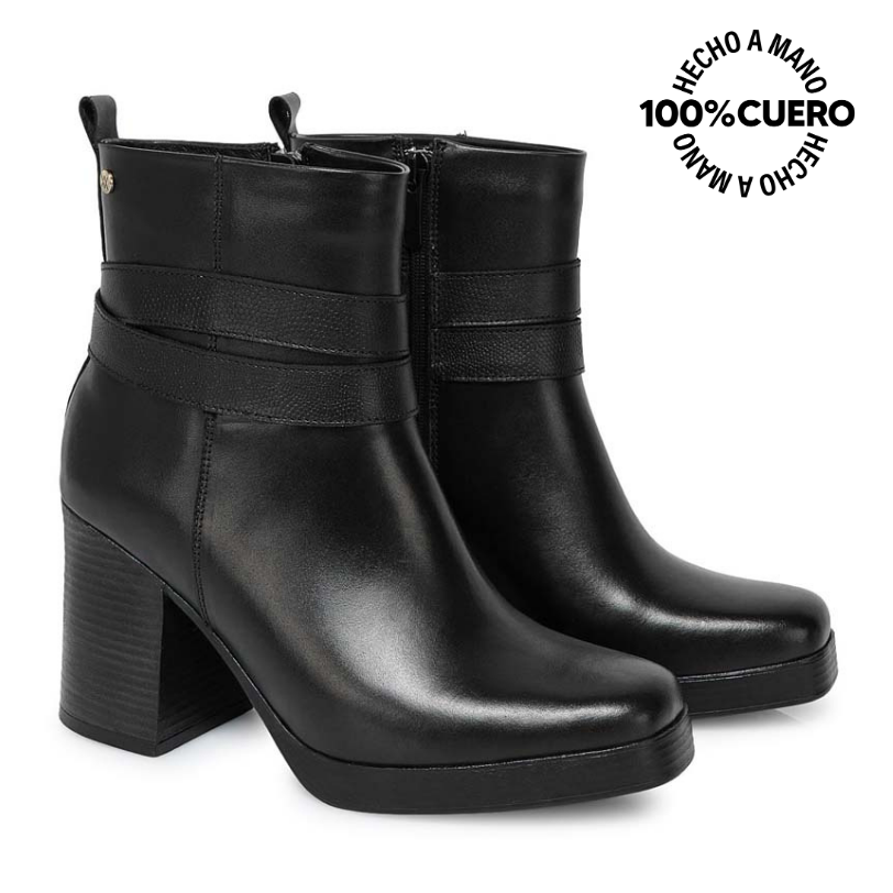 BOTÍN CHELSEA CASUAL FER-2541 NEGRO VIALE CUERO - 4