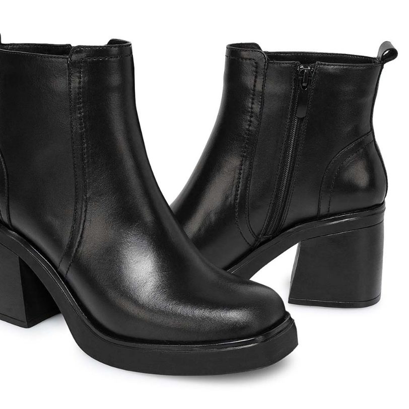 BOTÍN CASUAL FER-2542 NEGRO VIALE CUERO - 2