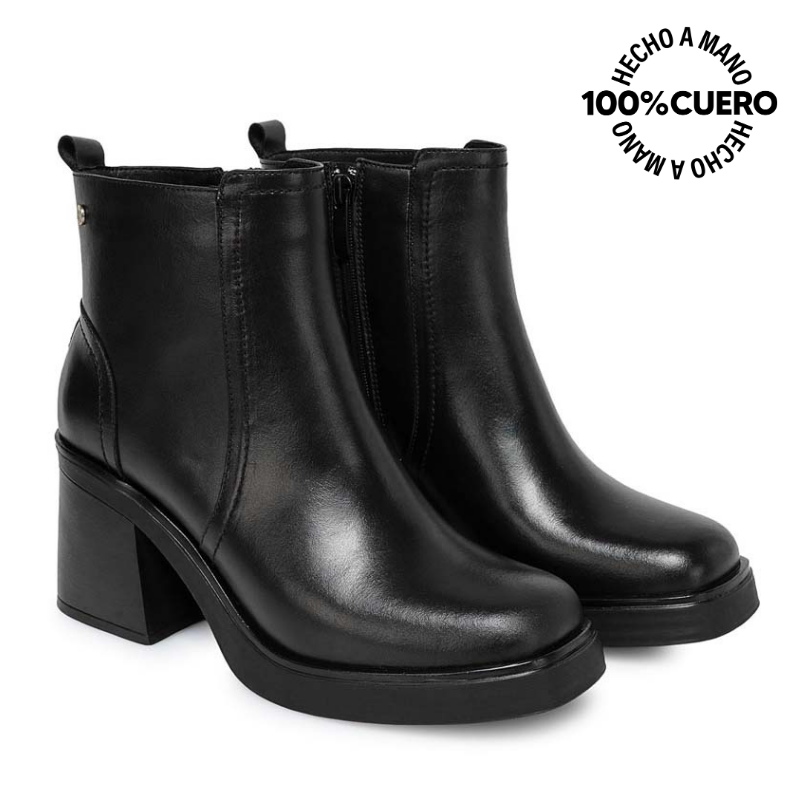 BOTÍN CASUAL FER-2542 NEGRO VIALE CUERO - 4