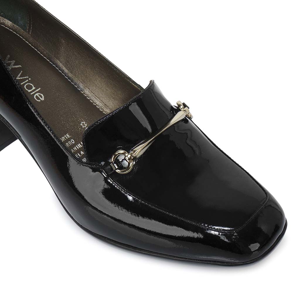 ZAPATO MOCASÍN CASUAL DAYA-2516 NEGRO VIALE CUERO - 3