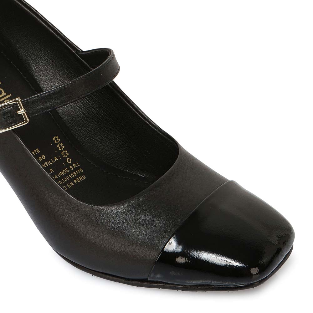 ZAPATO STILETTO VESTIR ROSY-2501 NEGRO VIALE CUERO - 3