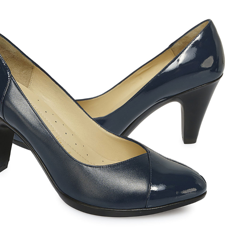 ZAPATO REINA CASUAL ECO-2515 AZUL VIALE CUERO - 2