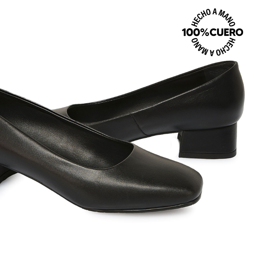 ZAPATO REINA VESTIR ROSY-2502 NEGRO VIALE CUERO - 2