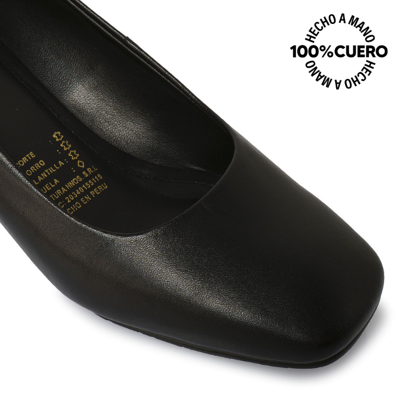 ZAPATO REINA VESTIR ROSY-2502 NEGRO VIALE CUERO - 3