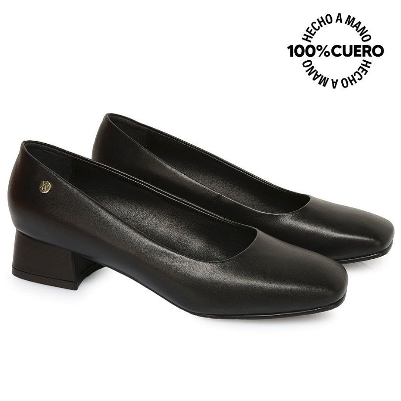 ZAPATO REINA VESTIR ROSY-2502 NEGRO VIALE CUERO - 4