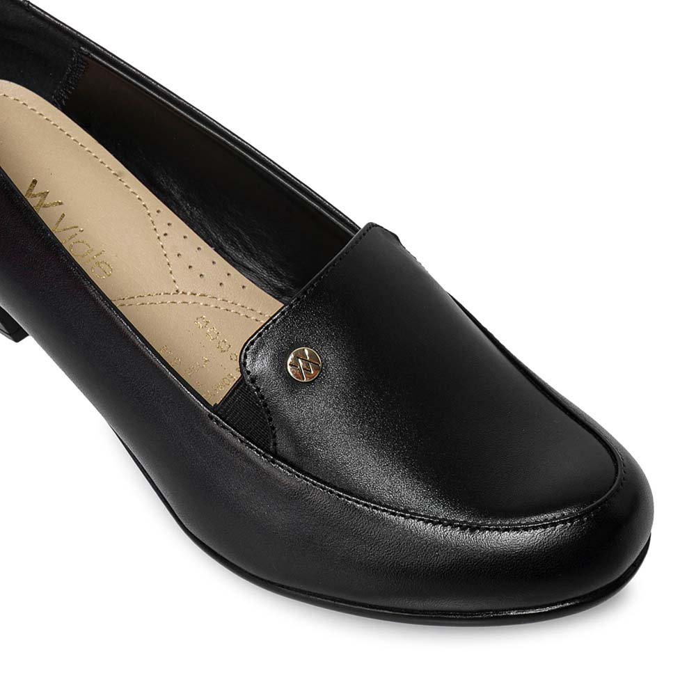 ZAPATO MOCASÍN CASUAL DK-2511 NEGRO VIALE CUERO - 3