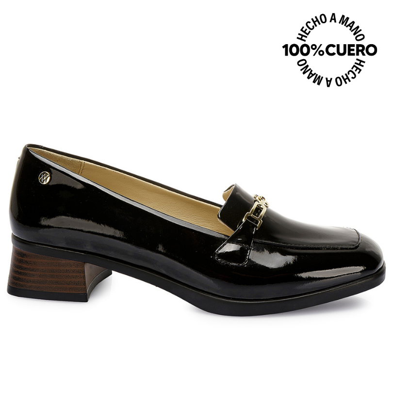 ZAPATO MOCASÍN CASUAL TASTE-2520 NEGRO VIALE CUERO - 1