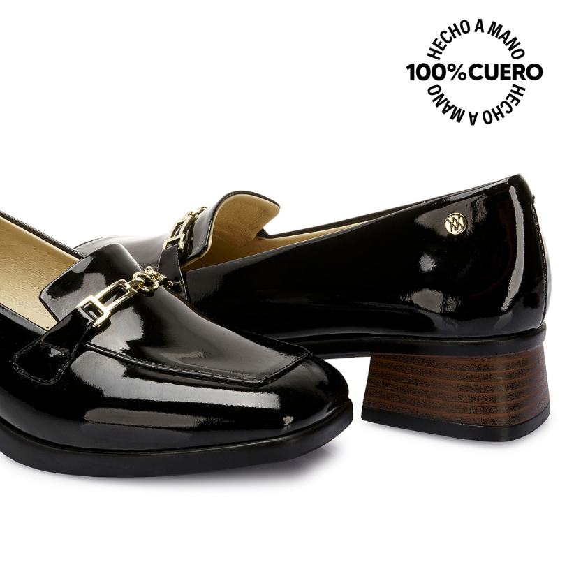 ZAPATO MOCASÍN CASUAL TASTE-2520 NEGRO VIALE CUERO - 2