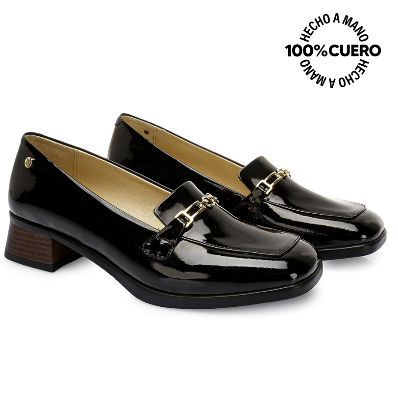 ZAPATO MOCASÍN CASUAL TASTE-2520 NEGRO VIALE CUERO - 4
