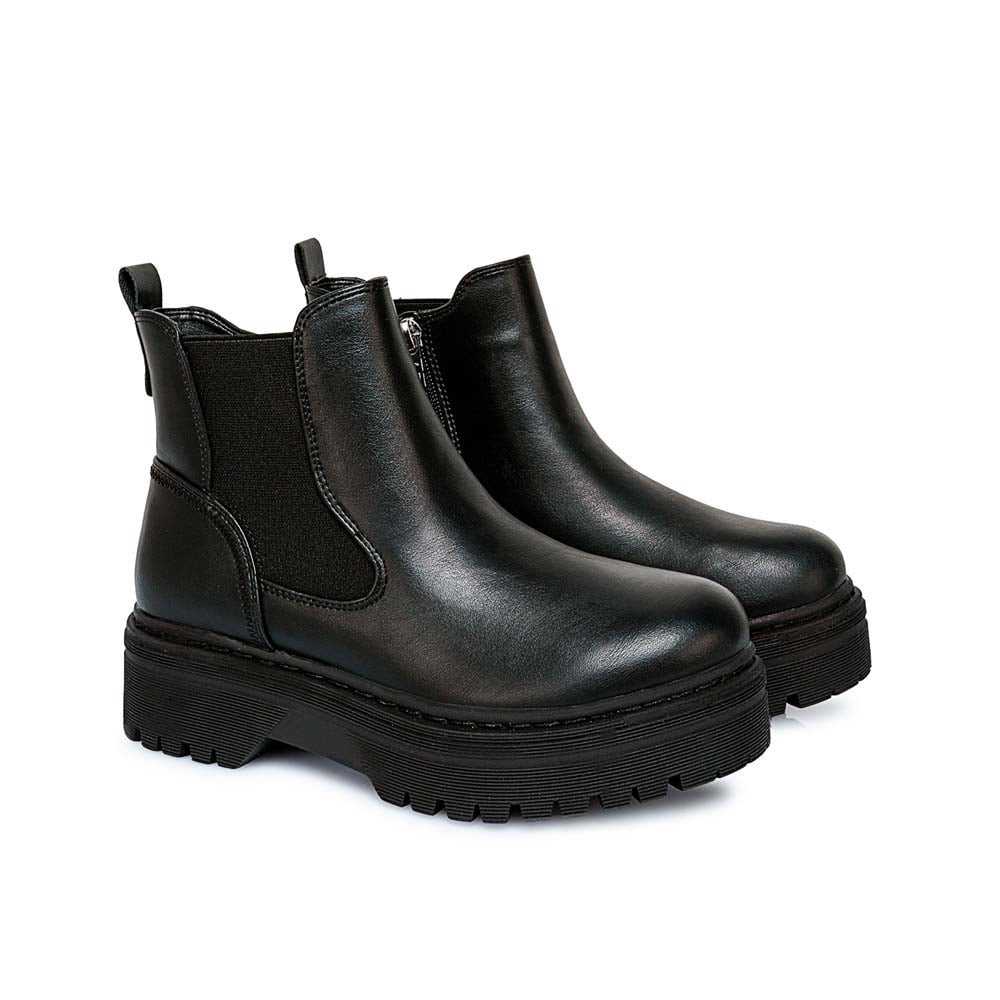 BOTÍN CHELSEA CASUAL DAVI-2529 NEGRO ADV - 4
