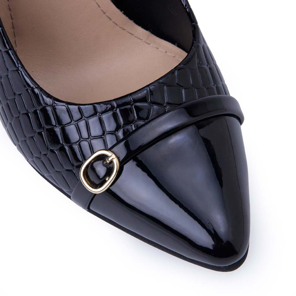 ZAPATO STILETTO CASUAL KATHE-2536 NEGRO PIAZZA - 3