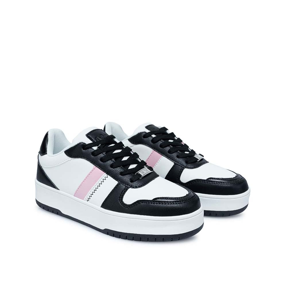 ZAPATILLA CASUAL VALE-2510 BLANCO/NEGRO ADV - 3