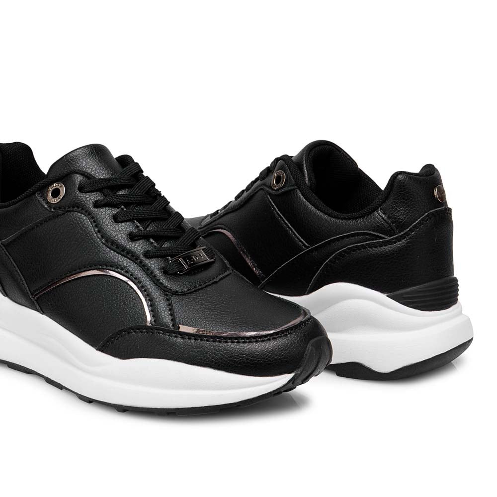 ZAPATILLA CASUAL VALE-2506 NEGRO/PELTR ADV - 2