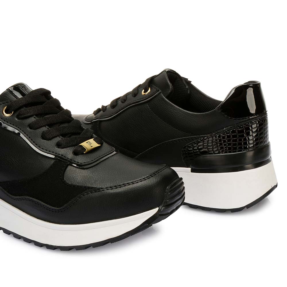 ZAPATILLA CASUAL NORA-2515 NEGRO PIAZZA - 2