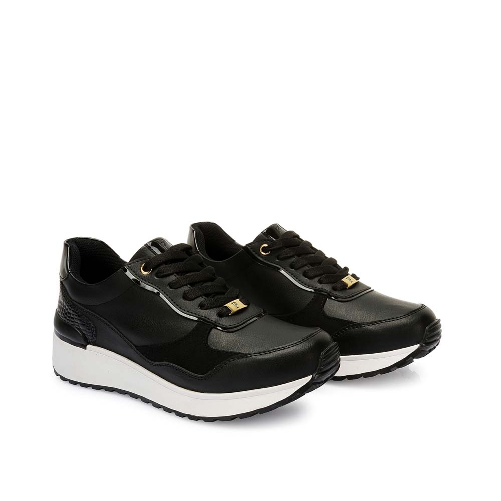ZAPATILLA CASUAL NORA-2515 NEGRO PIAZZA - 3