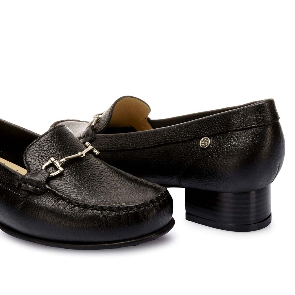 ZAPATO MOCASÍN CASUAL DENI-2519 NEGRO VIALE CUERO - 2