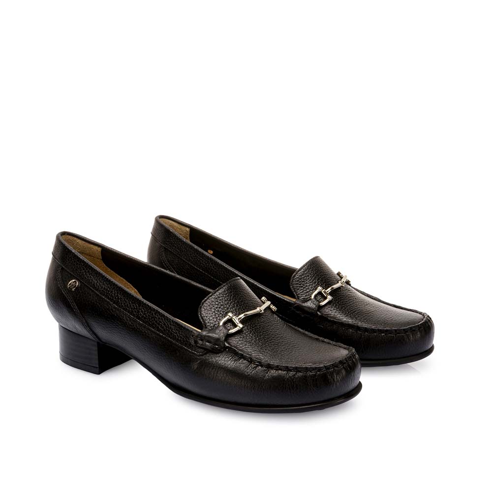 ZAPATO MOCASÍN CASUAL DENI-2519 NEGRO VIALE CUERO - 3