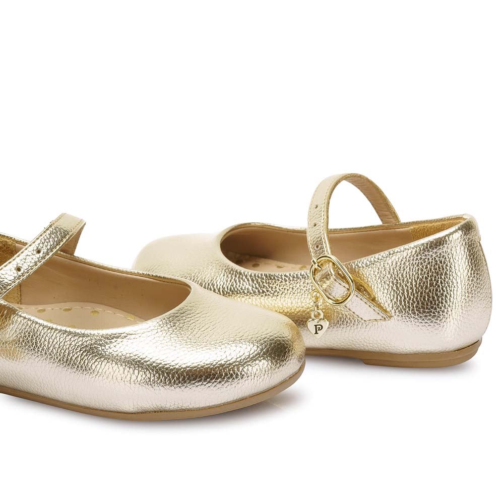 ZAPATO BALLERINA CASUAL MADIS-2519 DORADO PIAZZA KIDS - 2