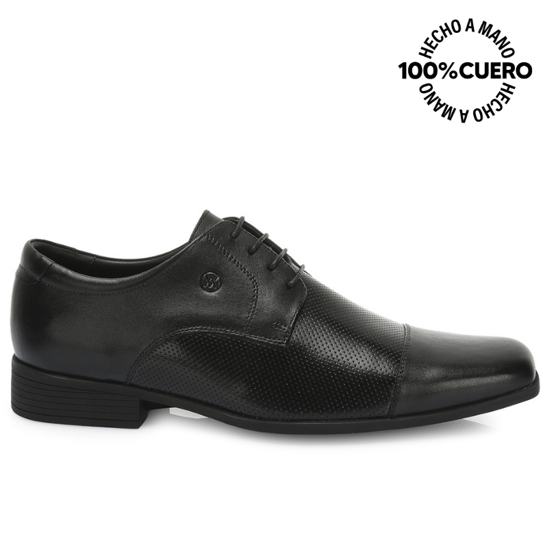 ZAPATO DERBY CASUAL EDER-2504 NEGRO VIALE HOMME CUERO - 1