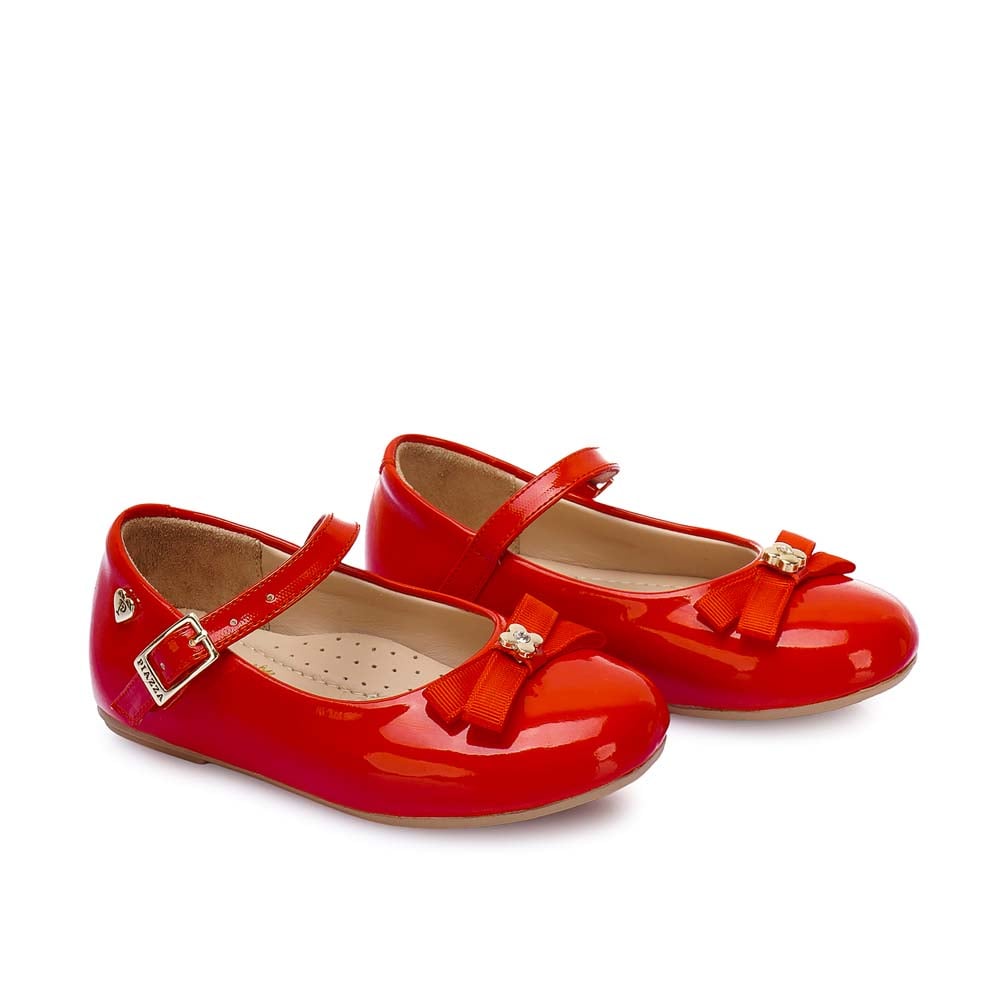 ZAPATO BALLERINA CASUAL MADIS-2524 ROJO PIAZZA KIDS - 3