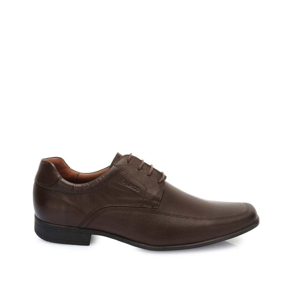 ZAPATO DERBY VESTIR VEM-008 MARRON CALIMOD CUERO - 1
