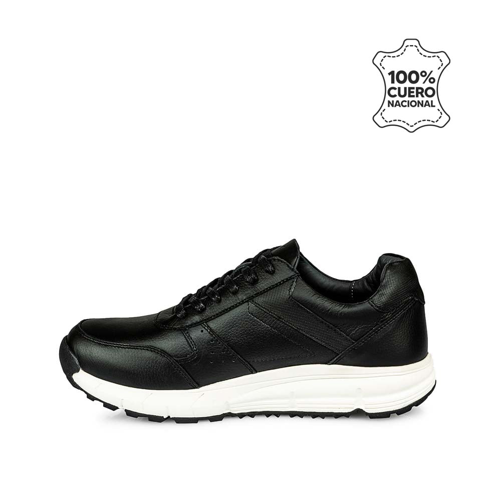 ZAPATILLA CASUAL JOSE-2508 NEGRO VIALE HOMME CUERO - 2