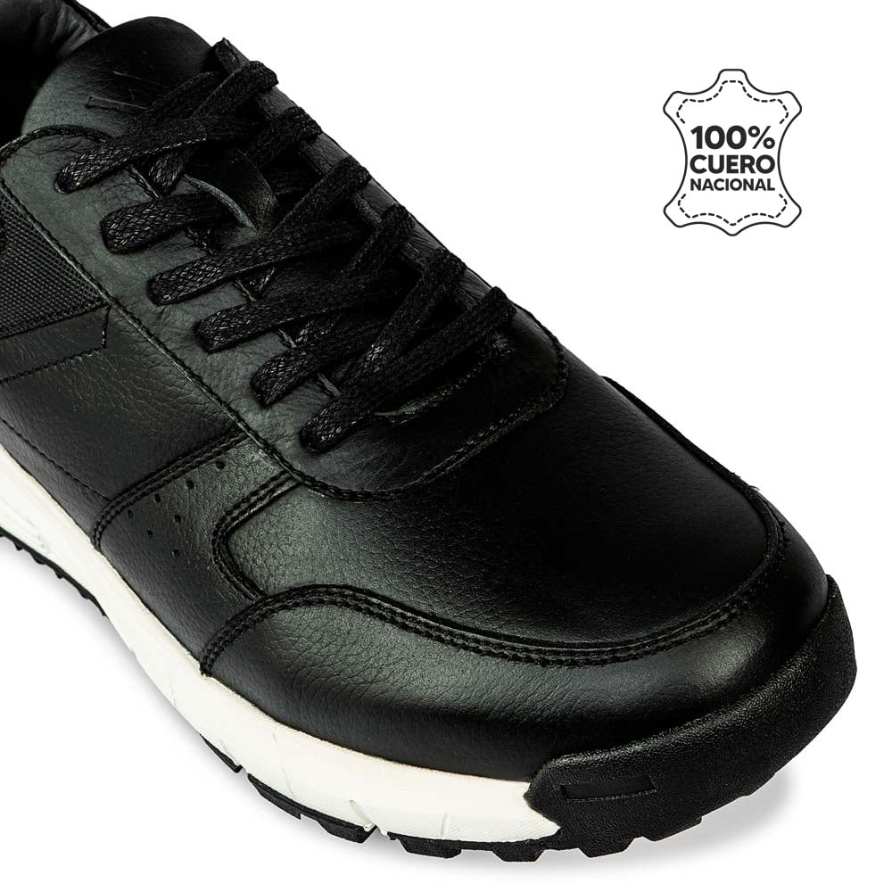 ZAPATILLA CASUAL JOSE-2508 NEGRO VIALE HOMME CUERO - 3