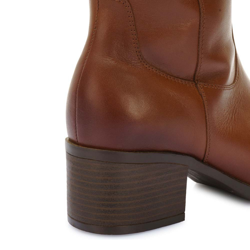 BOTA ALTA JODHPUR CASUAL FER-2530 MIEL VIALE CUERO - 3