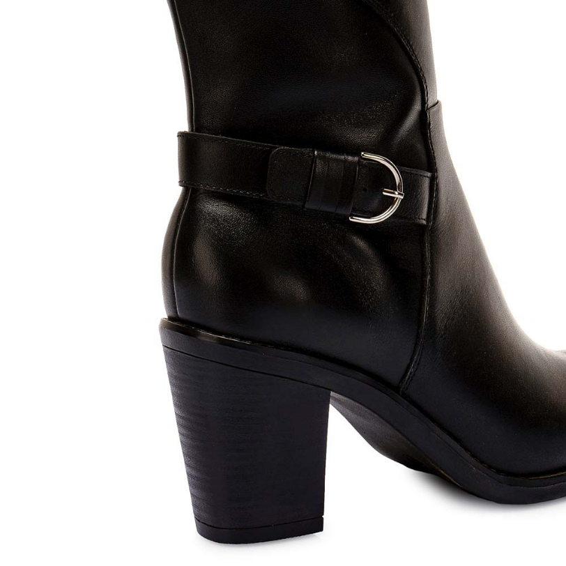 BOTA ALTA JODHPUR CASUAL FER-2529 NEGRO VIALE CUERO - 3